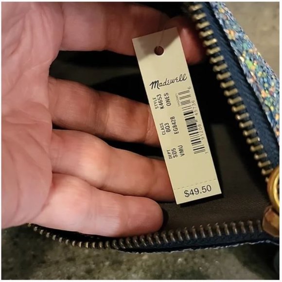 Madewell Glitter Clutch Wallet NWT - Picture 3 of 6